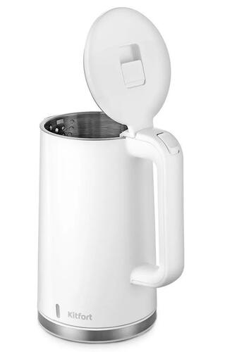Купить Электрочайник Kitfort КТ-6612-2 белый  9038324. Характеристики, отзывы и цены в Донецке