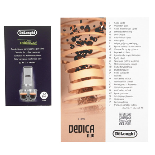 Купить Кофеварка рожковая Delonghi Dedica Duo EC890.WI белый  5643011. Характеристики, отзывы и цены в Донецке