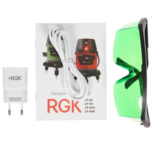 Купить Лазерный нивелир RGK LP-62G  8137431. Характеристики, отзывы и цены в Донецке