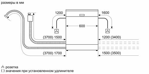 Купить Встраиваемая посудомоечная машина Bosch Serie 2 SMV24AX00K  5321204. Характеристики, отзывы и цены в Донецке