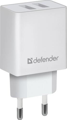 Купить Сетевое зарядное устройство Defender UPA-22 белый  5466516. Характеристики, отзывы и цены в Донецке