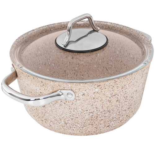 Купить Кастрюля Dariis Cremanova HUR-A-15400 2.4 л 20 см бежевый  9174046. Характеристики, отзывы и цены в Донецке