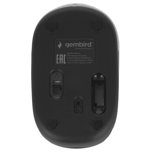 Купить Мышь беспроводная Gembird MUSW-610  черный  5020148. Характеристики, отзывы и цены в Донецке