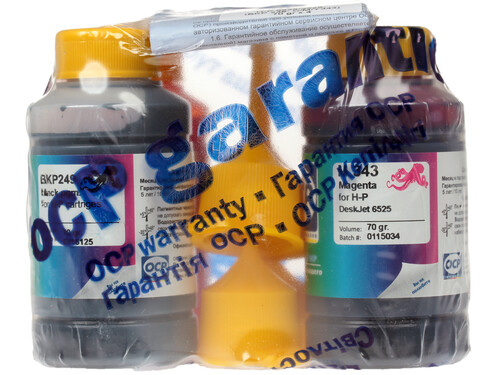 Купить Чернила водорастворимые, пигментные OCP (BKP249-C/M/Y343) голубой, желтый, матовый черный, пурпурный  1066219. Характеристики, отзывы и цены в Донецке