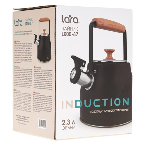 Купить Чайник для плиты Lara LR00-87 черный  9138233. Характеристики, отзывы и цены в Донецке