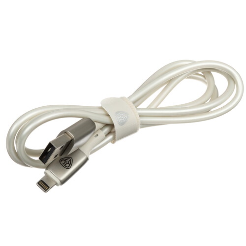 Купить Кабель круглый BY Lightning 8-pin - USB 2.0 Type-A белый 1 м  5482174. Характеристики, отзывы и цены в Донецке