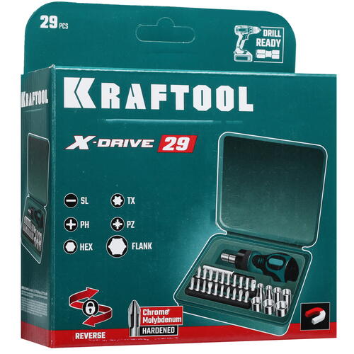 Купить Отвертка KRAFTOOL 25556-H29  8168143. Характеристики, отзывы и цены в Донецке