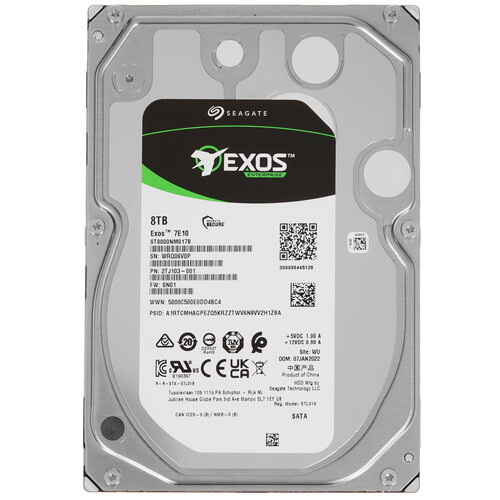 Купить 8 ТБ Жесткий диск Seagate Exos 7E10  5017248. Характеристики, отзывы и цены в Донецке