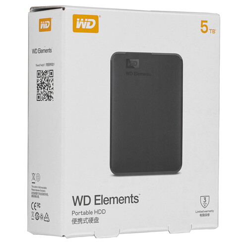 Купить 5 ТБ Внешний HDD WD Elements Portable  5433300. Характеристики, отзывы и цены в Донецке