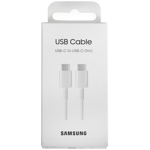 Купить Кабель круглый Samsung USB Type-C - USB Type-C белый 1 м  9119146. Характеристики, отзывы и цены в Донецке