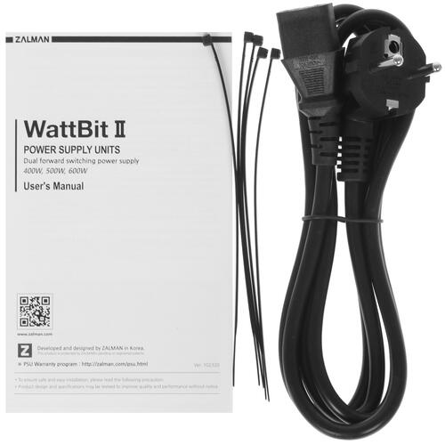 Купить Блок питания ZALMAN Wattbit II 500W [ZM500-XE II] черный  4711612. Характеристики, отзывы и цены в Донецке