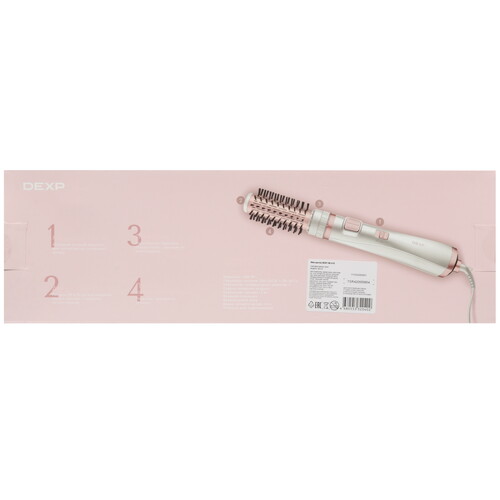 Купить Фен-щетка DEXP HB-618 белый/розовый  9103649. Характеристики, отзывы и цены в Донецке