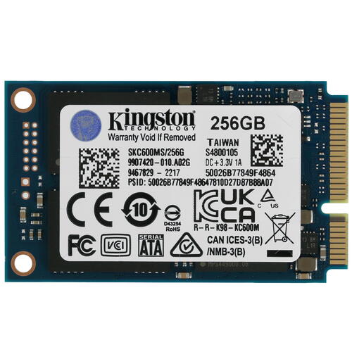 Купить 256 ГБ MSATA накопитель Kingston KC600 [SKC600MS/256G]  5055515. Характеристики, отзывы и цены в Донецке