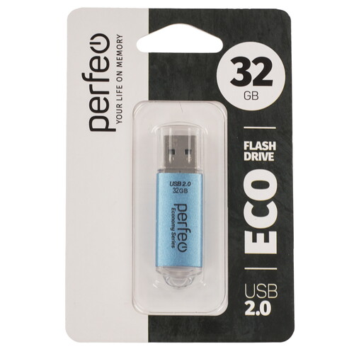 Купить Память USB Flash 32 ГБ Perfeo E01 Economy Series [PF-E01N032ES]  9209315. Характеристики, отзывы и цены в Донецке