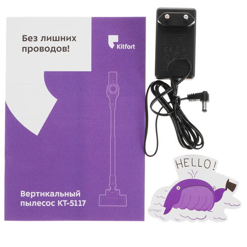 Купить Пылесос вертикальный   Kitfort КТ-5117  белый  5352637. Характеристики, отзывы и цены в Донецке