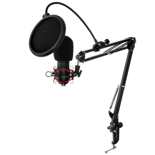 Купить Микрофонный комплект Fifine T732 черный  5365423. Характеристики, отзывы и цены в Донецке