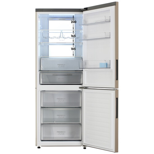 Купить Холодильник с морозильником   Haier C4F744CGGU1 золотистый  9218015. Характеристики, отзывы и цены в Донецке
