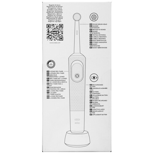 Купить Электрическая зубная щетка Braun Oral-B Vitality D100.413 Easy Clean белый  5600425. Характеристики, отзывы и цены в Донецке