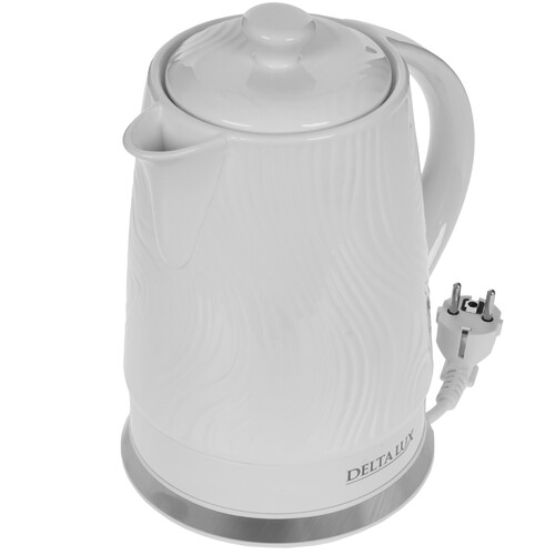 Купить Электрочайник DELTA LUX DE-1022 белый  9297587. Характеристики, отзывы и цены в Донецке