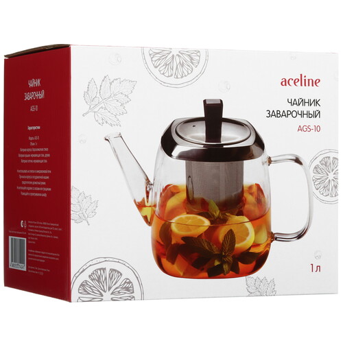 Купить Чайник заварочный Aceline AGS-10 прозрачный  9136063. Характеристики, отзывы и цены в Донецке