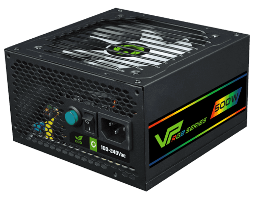 Купить Блок питания GameMax VP-500 Modular RGB [VP-500-M-RGB] черный  5369913. Характеристики, отзывы и цены в Донецке