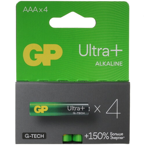 Купить Батарейка GP Ultra+G-TECH AAA (LR03/FR03)  5443579. Характеристики, отзывы и цены в Донецке