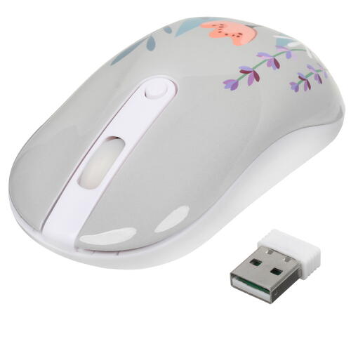 Купить Мышь беспроводная DEXP WM-311WU Flowers  голубой  5404134. Характеристики, отзывы и цены в Донецке