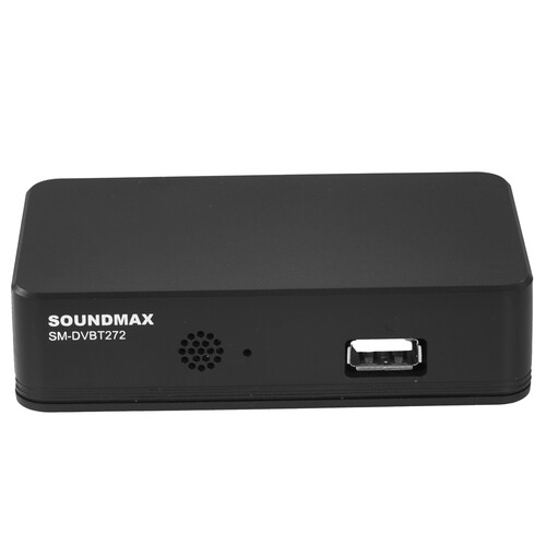 Купить Приставка для цифрового ТВ Soundmax SM-DVBT272 черный  5487303. Характеристики, отзывы и цены в Донецке