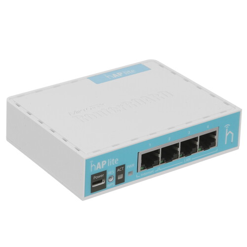 Купить Wi-Fi роутер MikroTik hAP lite  5048364. Характеристики, отзывы и цены в Донецке
