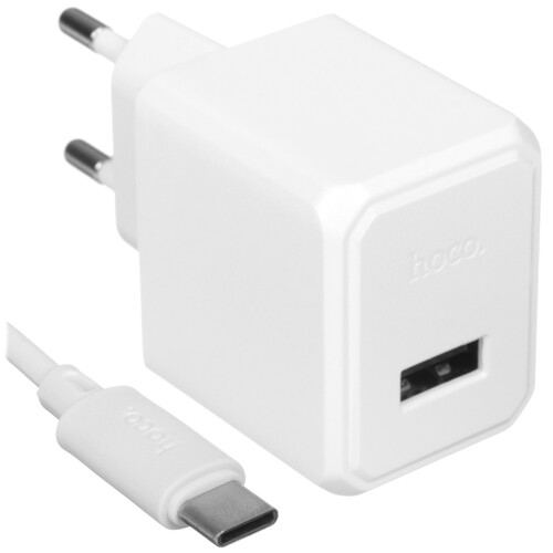 Купить Сетевое зарядное устройство Hoco CS11A белый  5474871. Характеристики, отзывы и цены в Донецке
