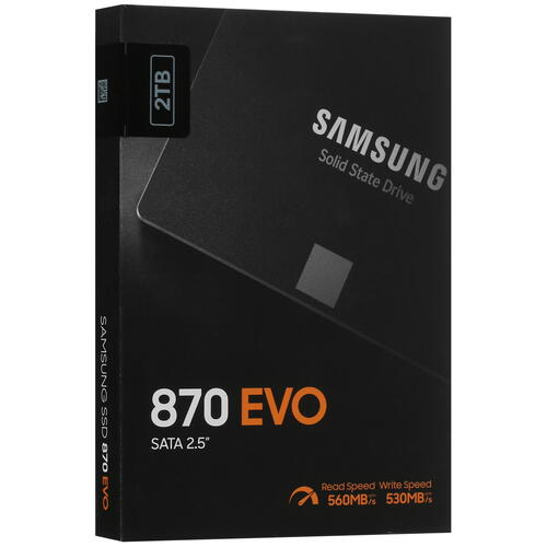 Купить 2000 ГБ 2.5" SATA накопитель Samsung 870 EVO  5052368. Характеристики, отзывы и цены в Донецке