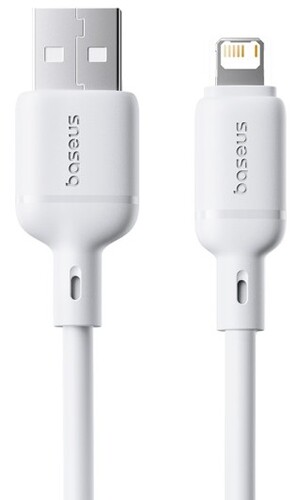 Купить Кабель круглый Baseus Lightning 8-pin - USB 2.0 Type-A белый 2 м  5627478. Характеристики, отзывы и цены в Донецке