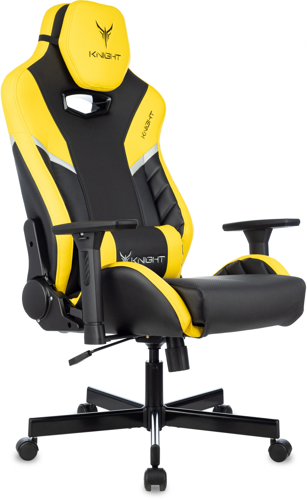 Купить Кресло игровое Knight Thunder 5X желтый  9098504. Характеристики, отзывы и цены в Донецке