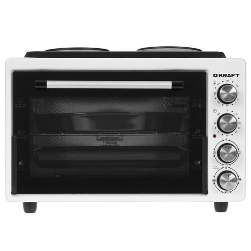 Купить Мини-печь Kraft KF-MOHP 3800 W белый  5347099. Характеристики, отзывы и цены в Донецке