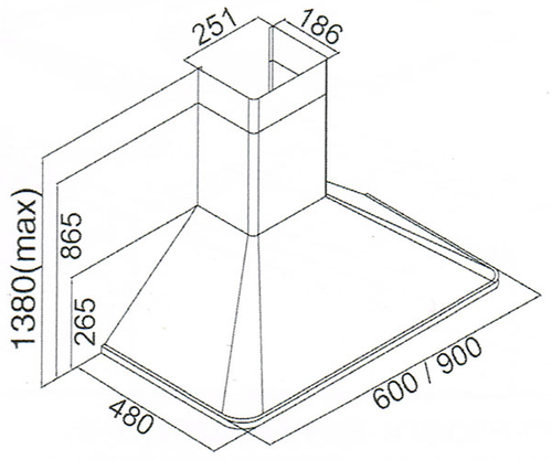 Купить Вытяжка каминная Kaiser A 9315 RotEm Eco красный/бронзовый  1110909. Характеристики, отзывы и цены в Донецке