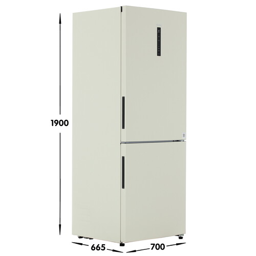 Купить Холодильник с морозильником   Haier C4F744CCGU1 бежевый  9218014. Характеристики, отзывы и цены в Донецке
