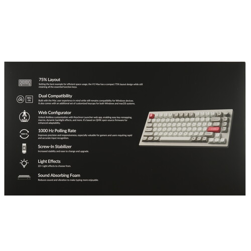 Купить Клавиатура  проводная + беспроводная Keychron V1 Max  9233392. Характеристики, отзывы и цены в Донецке