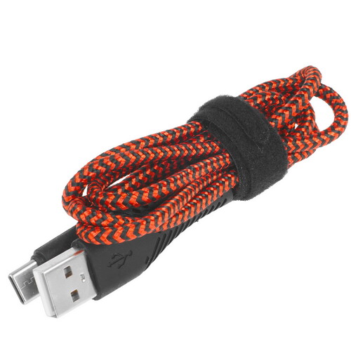 Купить Кабель круглый BoraSCO USB Type-C - USB 2.0 Type-A красный 1 м  5614073. Характеристики, отзывы и цены в Донецке