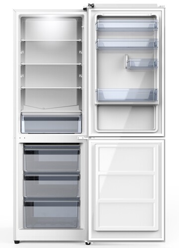 Купить Холодильник с морозильником   WILLMARK RF-415DC белый  9193429. Характеристики, отзывы и цены в Донецке