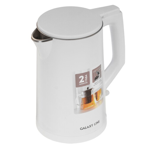 Купить Электрочайник Galaxy LINE GL 0353 белый  9156054. Характеристики, отзывы и цены в Донецке