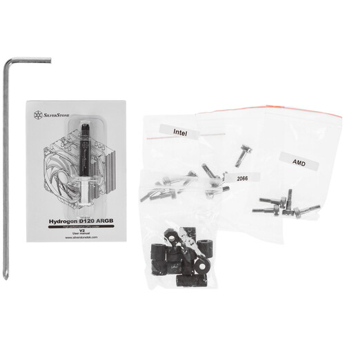 Купить Кулер для процессора SilverStone Hydrogon D120 ARGB V2  5615121. Характеристики, отзывы и цены в Донецке