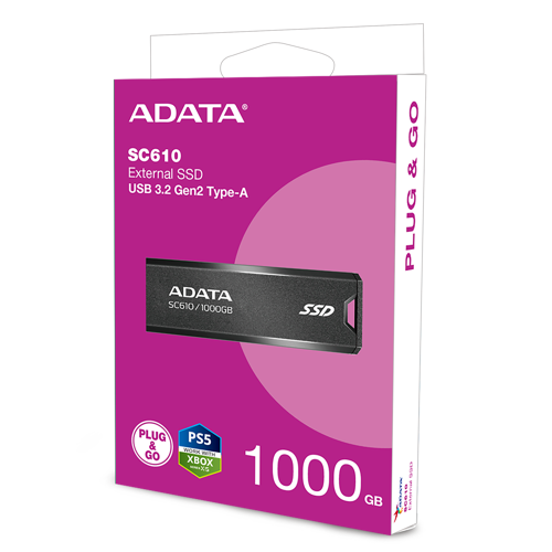 Купить 1000 ГБ Внешний SSD ADATA SC610  5431954. Характеристики, отзывы и цены в Донецке