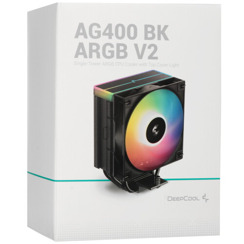 Купить Кулер для процессора DEEPCOOL AG400 BK ARGB V2  5614106. Характеристики, отзывы и цены в Донецке