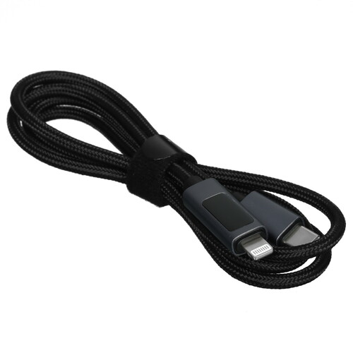 Купить Кабель круглый Hoco Lightning 8-pin - USB Type-C черный 1 м  5635331. Характеристики, отзывы и цены в Донецке