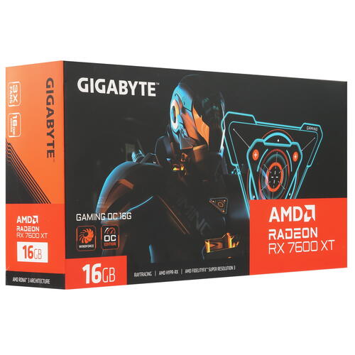 Купить Видеокарта GIGABYTE AMD Radeon RX 7600 XT GAMING OC [GV-R76XTGAMING OC-16GD]  5449198. Характеристики, отзывы и цены в Донецке