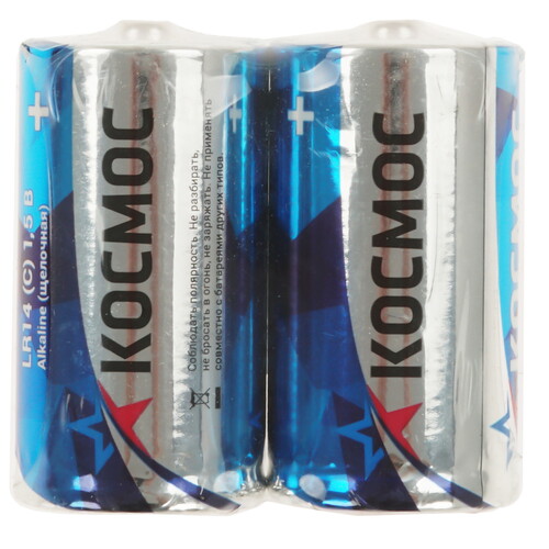 Купить Батарейка Космос LR14 C (LR14/ER26500/R14)  9117641. Характеристики, отзывы и цены в Донецке