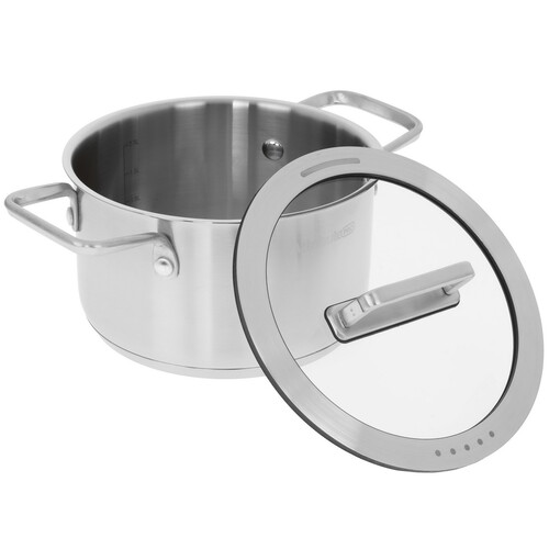 Купить Кастрюля Attribute ARGENTO 2.5 л 18 см серый  9210970. Характеристики, отзывы и цены в Донецке