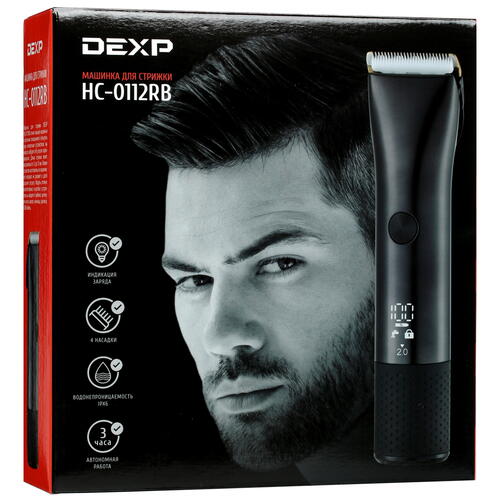 Купить Машинка для стрижки DEXP HC-0112RB черный  4840605. Характеристики, отзывы и цены в Донецке