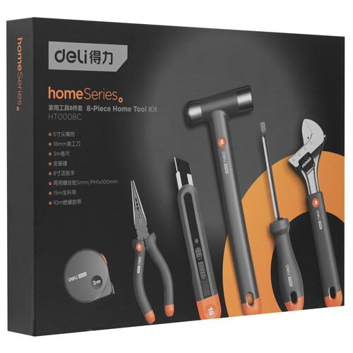 Купить Набор инструментов Deli HT0008C  9133719. Характеристики, отзывы и цены в Донецке