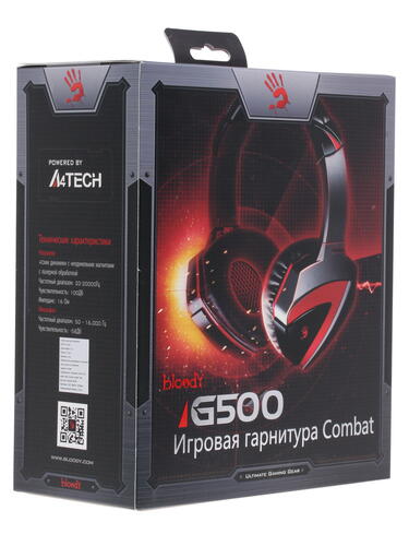 Купить Проводные наушники A4Tech Bloody G500 черный 2015  1010052. Характеристики, отзывы и цены в Донецке